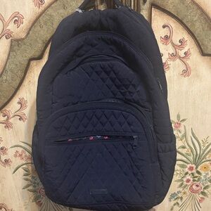 Vera Bradley Quilted Backpack - Navy
